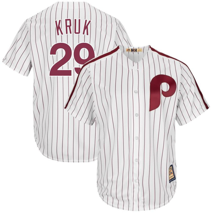 John Kruk Philadelphia Phillies Cooperstown Collection Cool Base Player Jersey White