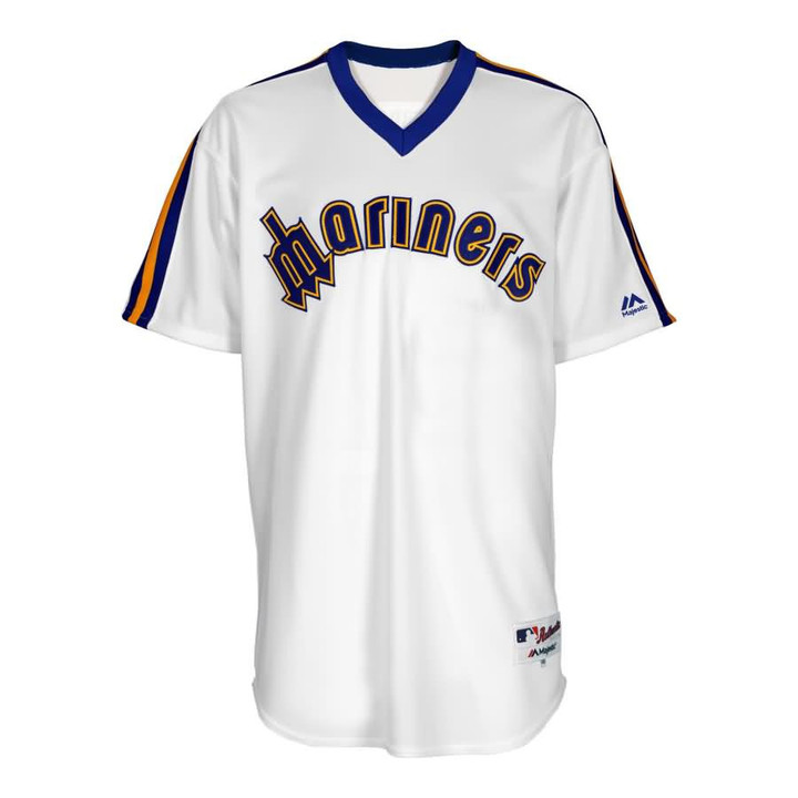 Seattle Mariners 1984 Turn Back The Clock Throwback Team Jersey White