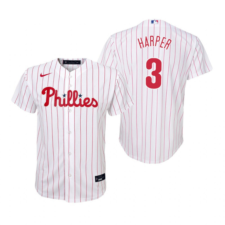 Philadelphia Phillies #3 Bryce Harper 2020 Home White Jersey Gift For Phillies Fans