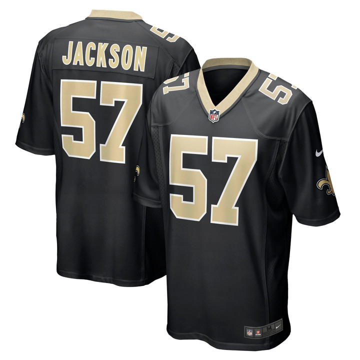 Mens New Orleans Saints Rickey Jackson Black Retired Player Jersey Gift For New Orleans Saints Fans