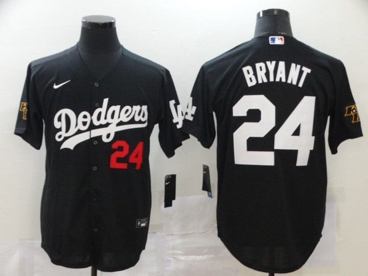 Los Angeles Dodgers Tribute Kobe Bryant #24 2020 Black Jersey