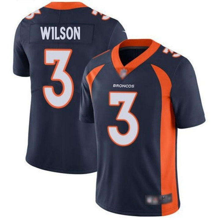 Denver Broncos Russell Wilson 3 American Football Navy Alternate Game Jersey Gift For Broncos Fans