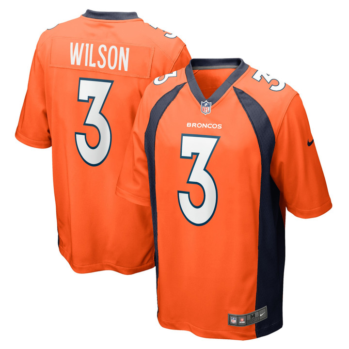 Russell Wilson Denver Broncos Game Jersey Orange