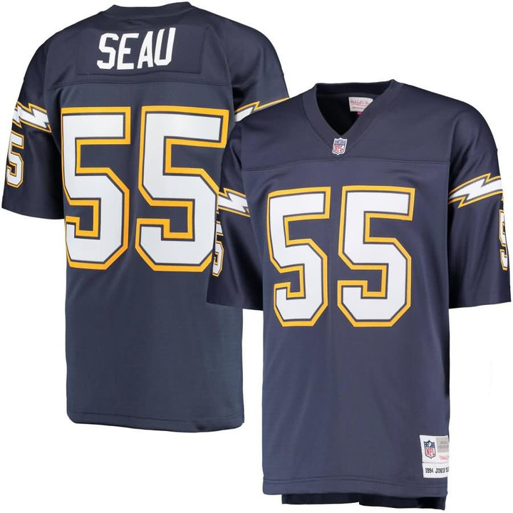 Junior Seau San Diego Chargers Retired Player Jersey Navy