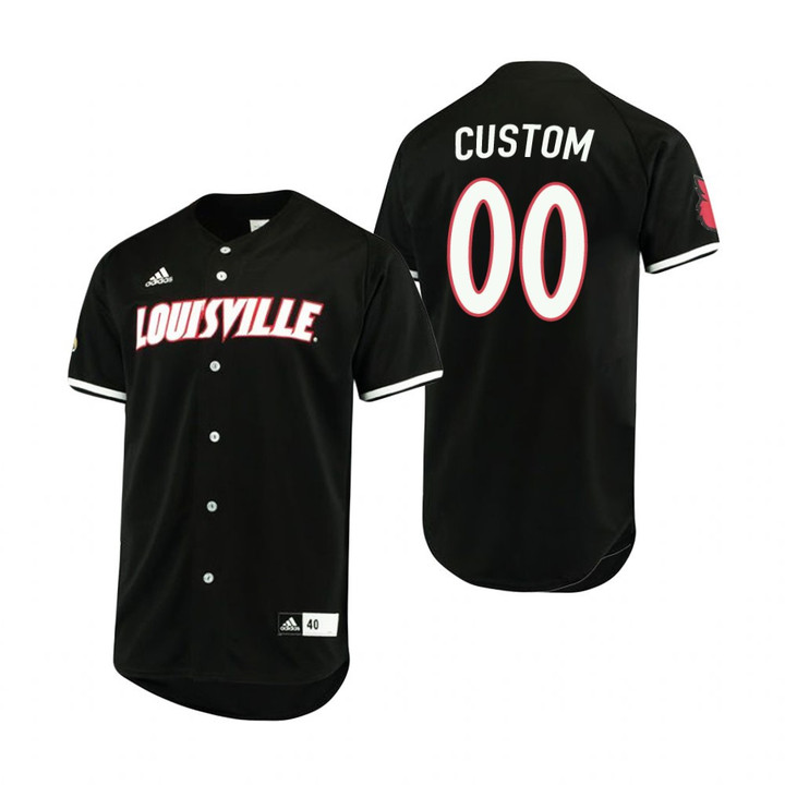 Mens Louisville Cardinals Personalized Name Number 2020 Baseball Black Jersey Gift For Cardinals Fans