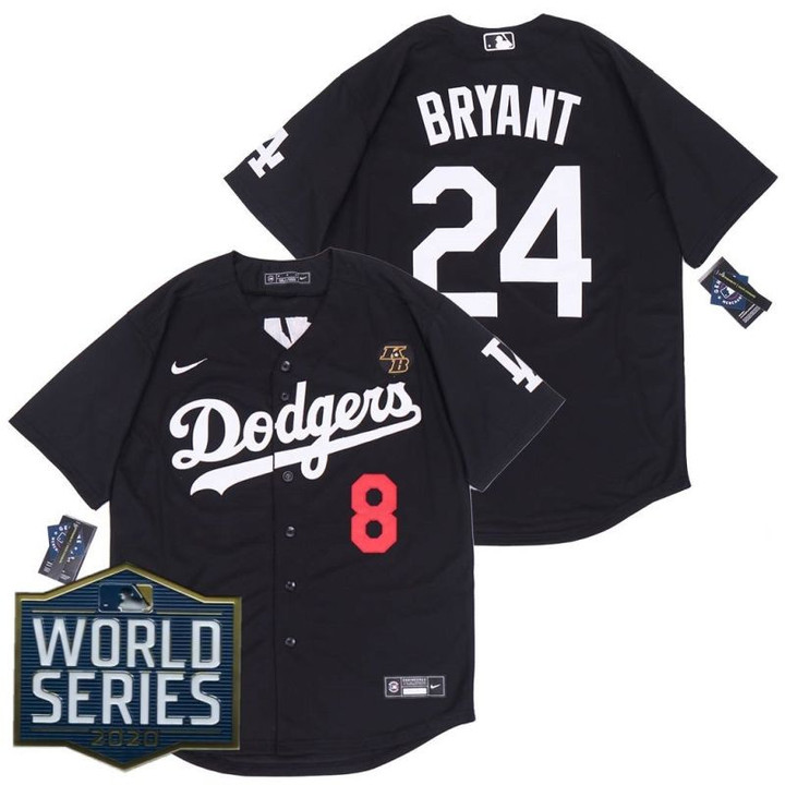 Los Angeles Dodgers Kobe Bryant #24 2020 Black Jersey