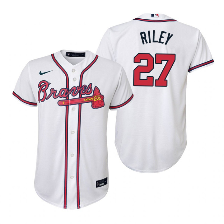 Atlanta Braves #27 Austin Riley 2020 White Jersey Gift For Braves Fans