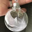Christmas ornaments angel feathers ball - A Piece of My Heart Is In Heaven Memorial