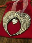 Christmas Ornaments Angel Wings - A Piece of My Heart Is In Heaven Memorial Ornament💖