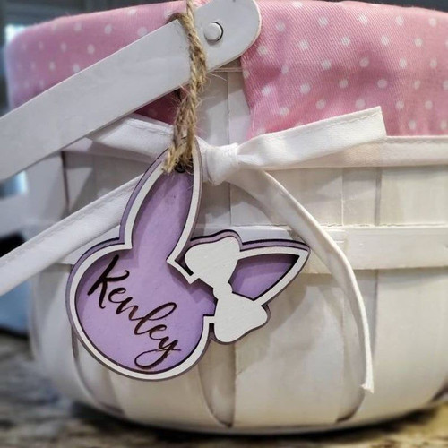 Customized Bunny Easter Basket Tags