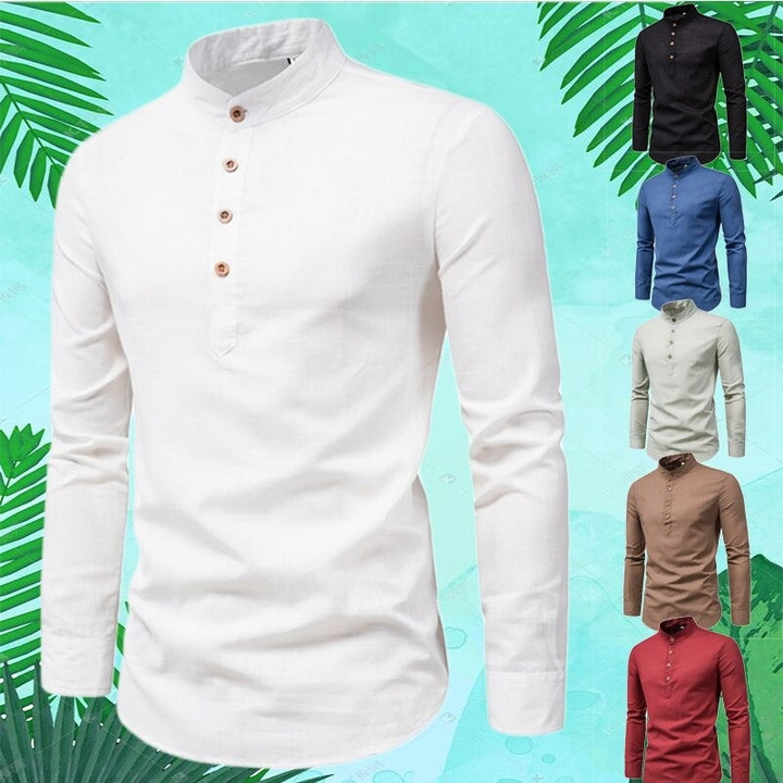 New Men's Cotton and Linen Shirts 🔥HOT DEAL - 50% OFF🔥
