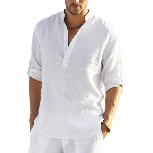 Men's Cotton Linen Hippie Casual T-Shirt 🔥50% OFF🔥