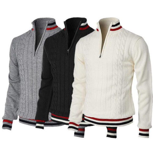 Men's Casual Slim Pullover Zipper Sweater 🔥HOT DEAL - 50% OFF🔥
