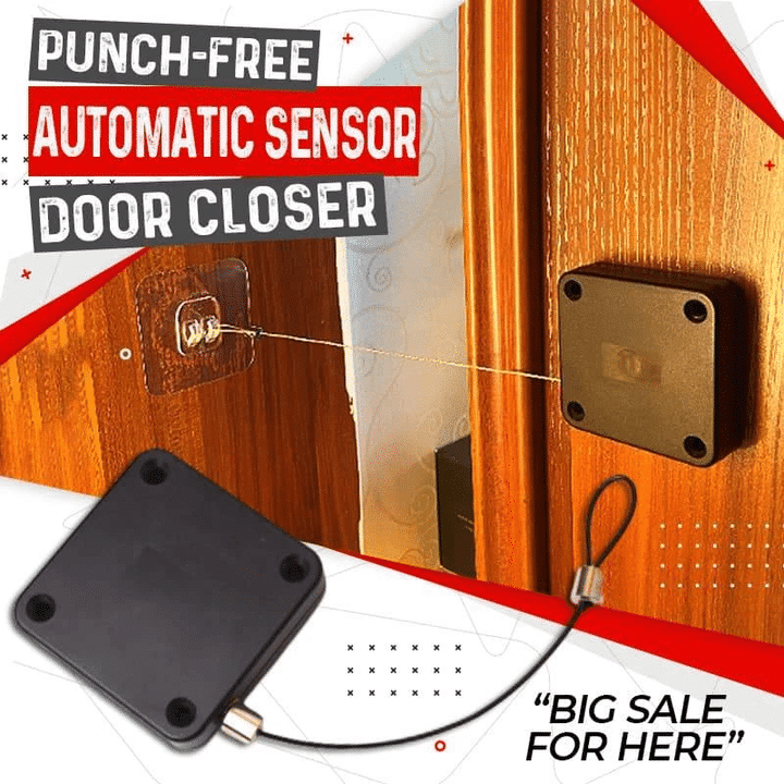 Punch-Free Automatic Sensor Door Closer 🔥 50% OFF - LIMITED TIME ONLY 🔥