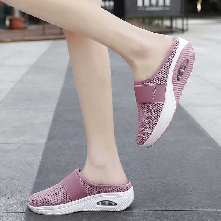 Women'S Breathable Lightweight Air Cushion Slip-On Walking Slippers 🔥AUTUMN SALE 50% OFF🔥