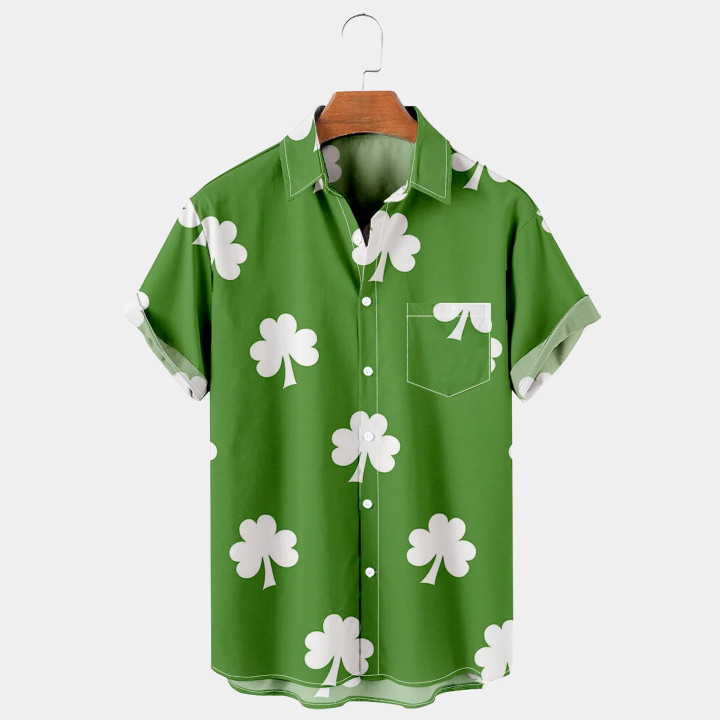 Simple Clover Print Men's Large Shirt 🔥HOT DEAL - 50% OFF🔥