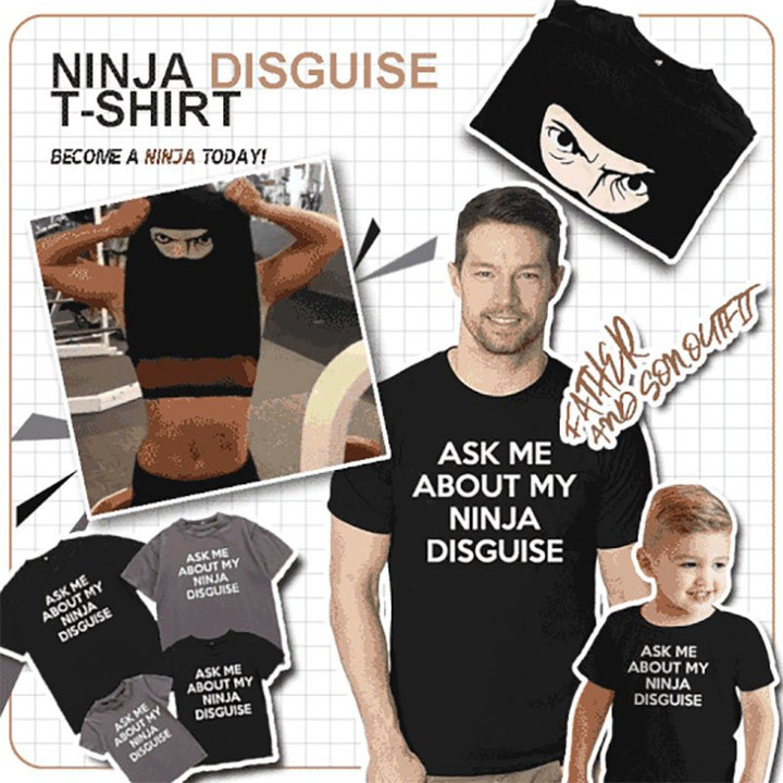 ⚡️Flip Cartoon NINJA - Funny Ninja Short Sleeve