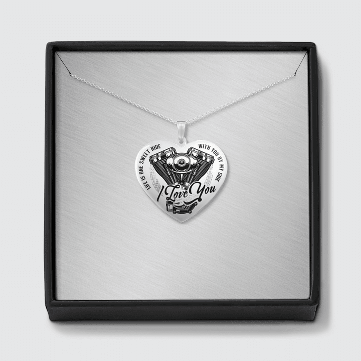 LIFE IS ONE SWEET RIDE WITH YOU BY MY SIDE - NECKLACE
