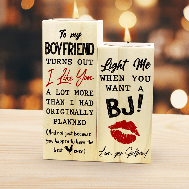 LIGHT ME WHEN YOU WANT A BJ - CANDLE HOLDER - 160T0122