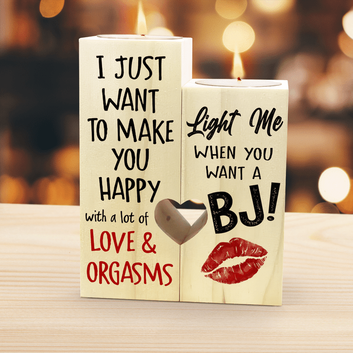 A LOT OF LOVE & ORGASMS - CANDLE HOLDER - 182T0122