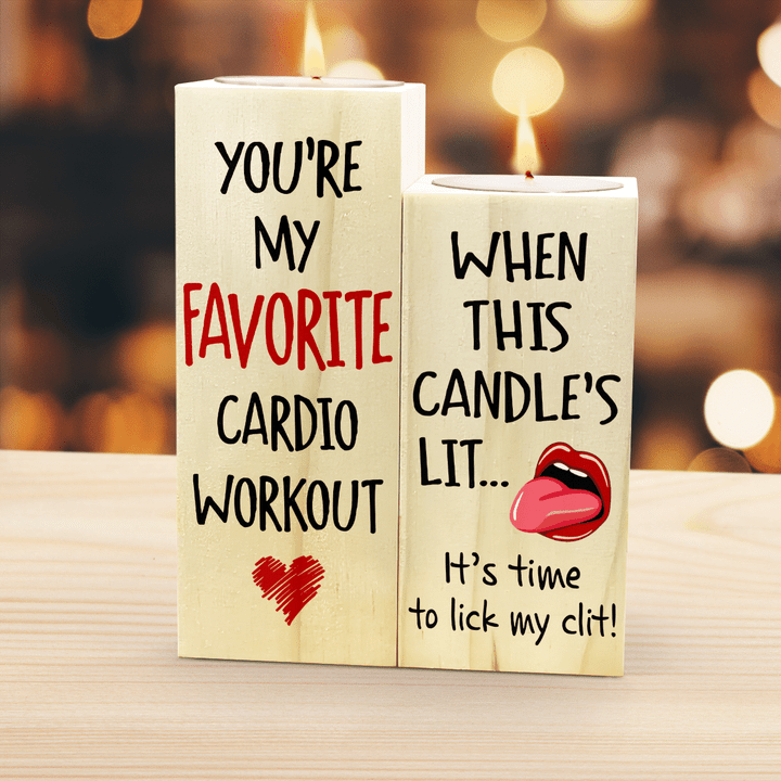 MY FAVORITE CARDIO WORKOUT - CANDLE HOLDER - 190t0122