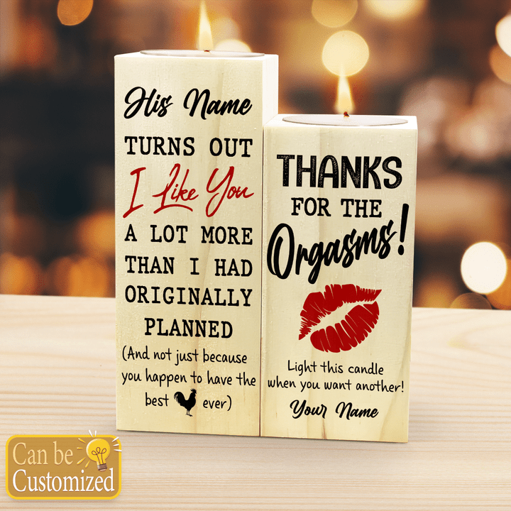 THANKS FOR ALL THE ORGASMS - CANDLE HOLDER - 208t0122