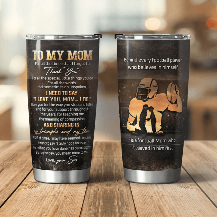 BEHIND EVERY FOOTBALL PLAYER- TUMBLER - 18t0422