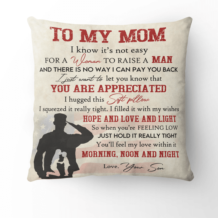 TO MY MOM - CUSTOMIZED PILLOW - 120t0422