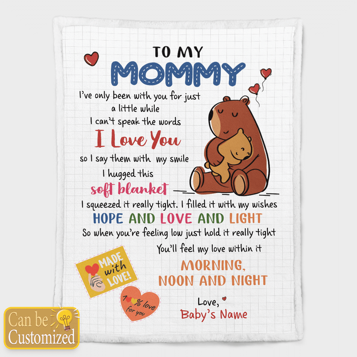 TO MY MOMMY - CUSTOMIZED BLANKET - 137t0422