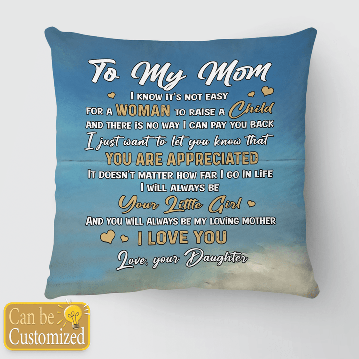 TO MY MOM - CUSTOMIZED PILLOW - 223T0422