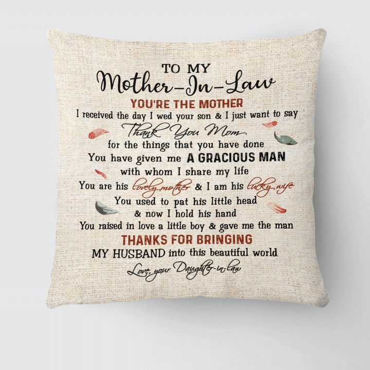 THANK YOU FOR RAISING THE MAN OF MY DREAMS - PILLOW - 230T0422