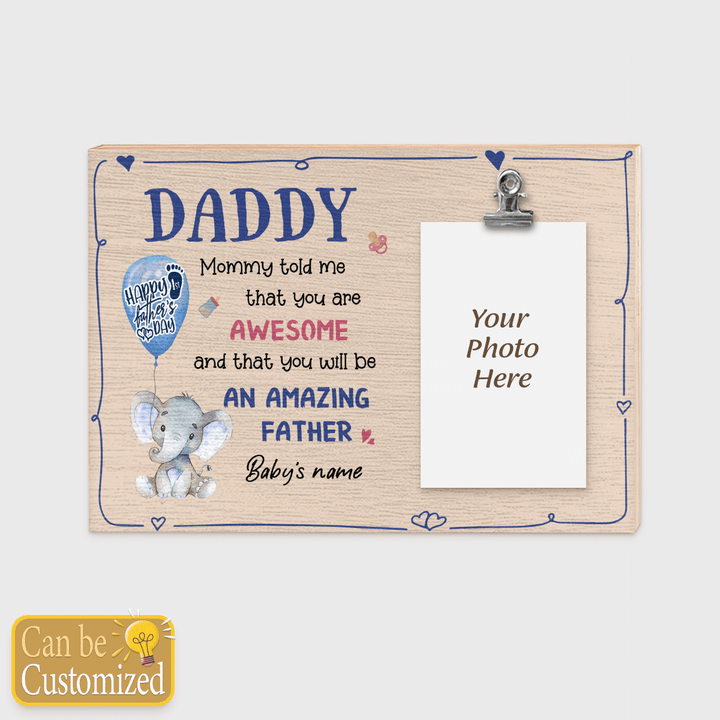 HAPPY 1ST FATHER'S DAY - CUSTOMIZED FRAME- 21T0522