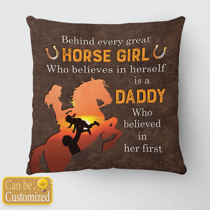 BEHIND EVERY GREAT HORSE GIRL - CUSTOMIZED PILLOW - 89t0522