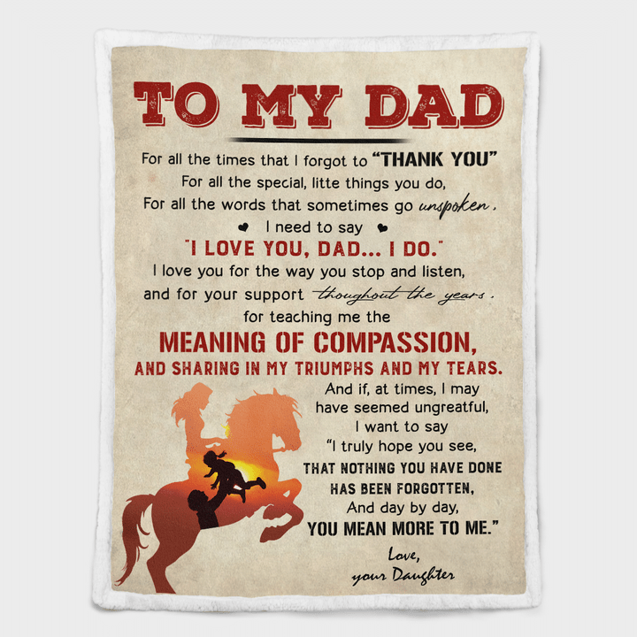 TO MY DAD - BLANKET - 180T0522