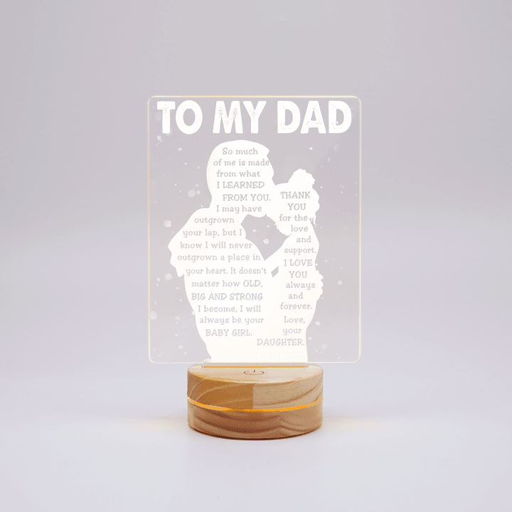 TO MY DAD - CUSTOMIZED 3D LED LAMP - 272T0522