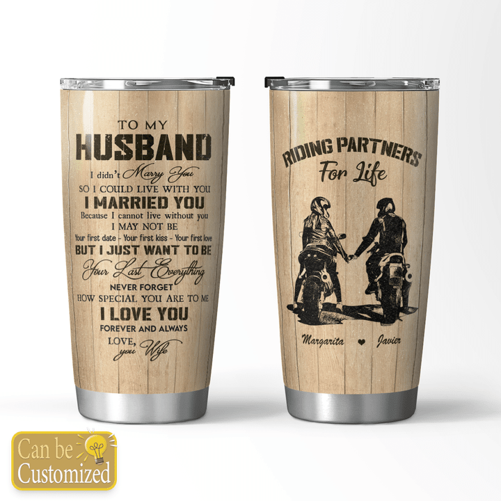 RIDING PARTNERS FOR LIFE - CUSTOMIZED TUMBLER - 125T0622