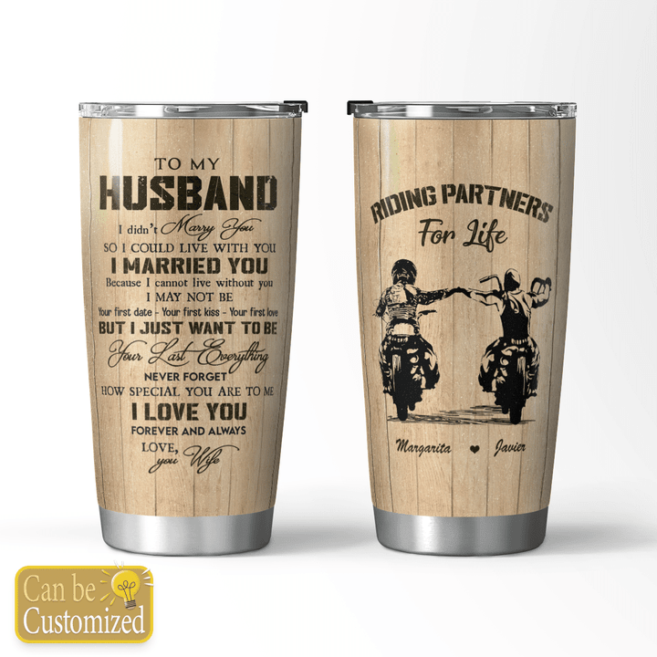 RIDING PARTNERS FOR LIFE - CUSTOMIZED TUMBLER - 126T0622