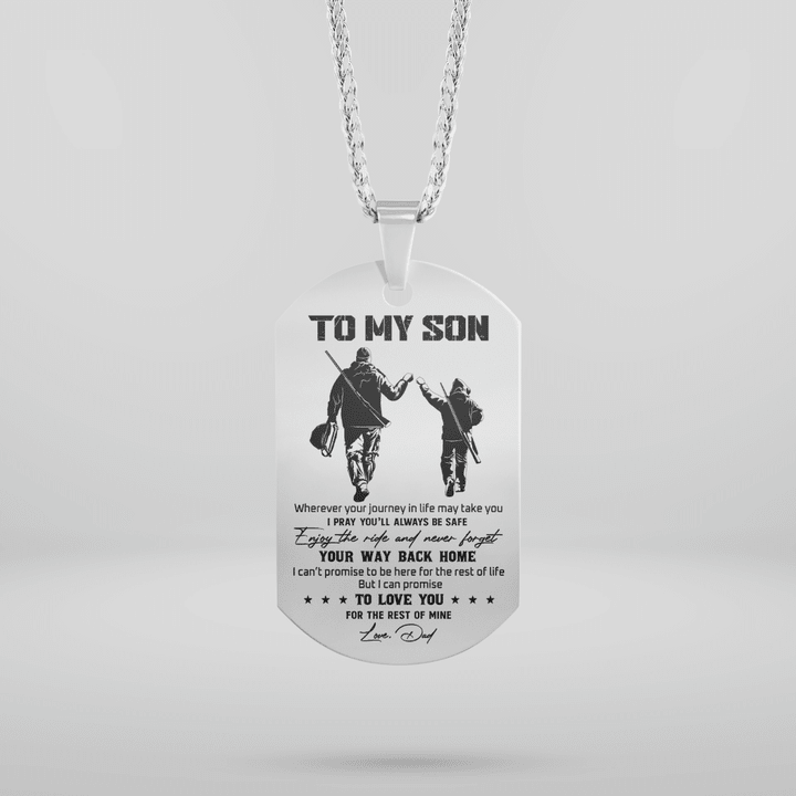 TO MY SON - HUNTING - DOG TAG - 134T0622