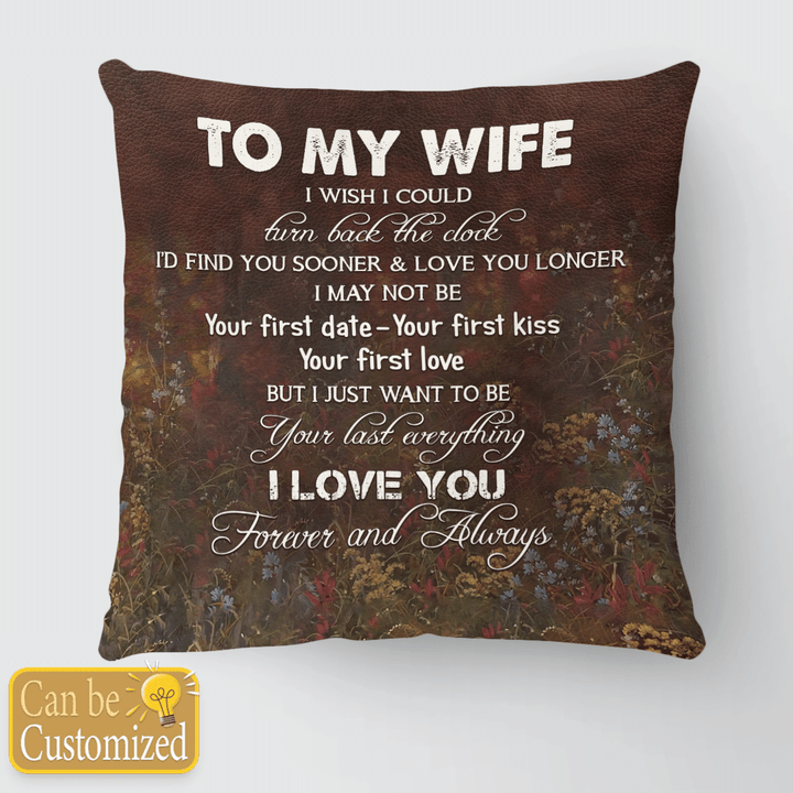 TO MY WIFE - DEER - CUSTOMIZED PILLOW - 12T0722