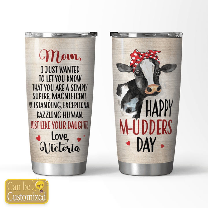 HAPPY M-UDDERS DAY - CUSTOMIZED TUMBLER - 67T0423