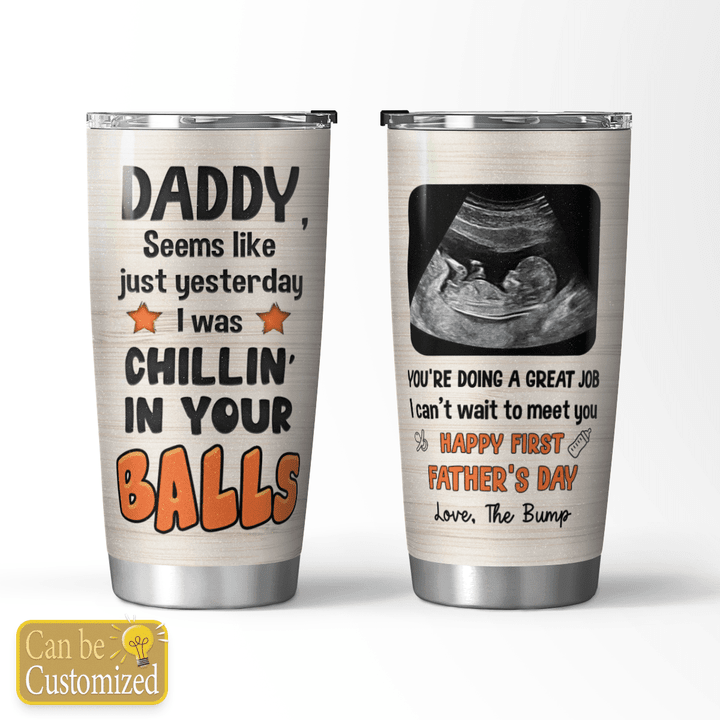 HAPPY 1ST FATHER'S DAY - CUSTOMIZED TUMBLER - 37T0523