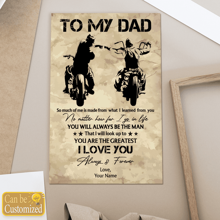 TO MY DAD - CUSTOMIZED CANVAS - 05T0623