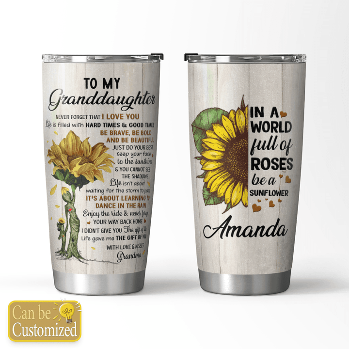 TO MY GRANDDAUGHTER - CUSTOMIZED TUMBLER - 82T0823