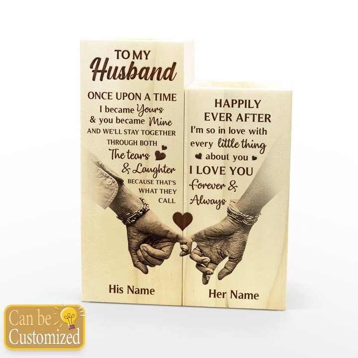 TO MY HUSBAND - CANDLE HOLDER - 100t1222