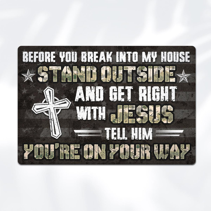 STAND OUTSIDE - DOORMAT - 74T0922