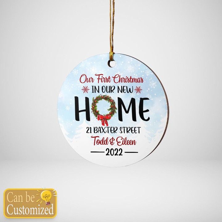 OUR NEW HOME - PERSONALIZED ORNAMENT - 32T1122