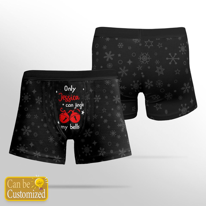 ONLY HER CAN JINGLE MY BELLS - CUSTOMIZED BOXER - 108t1122