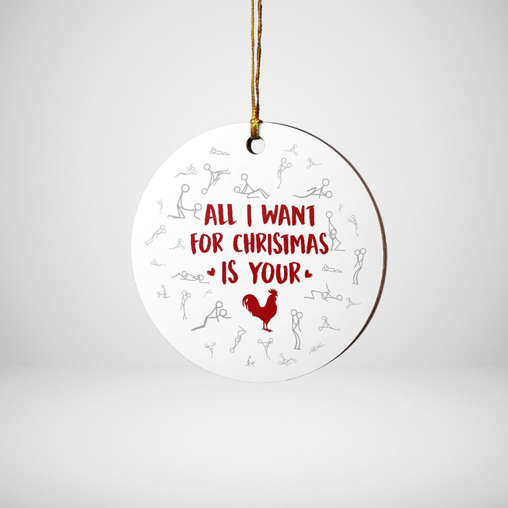 ALL I WANT FOR CHRISTMAS - ORNAMENT - 10t1022