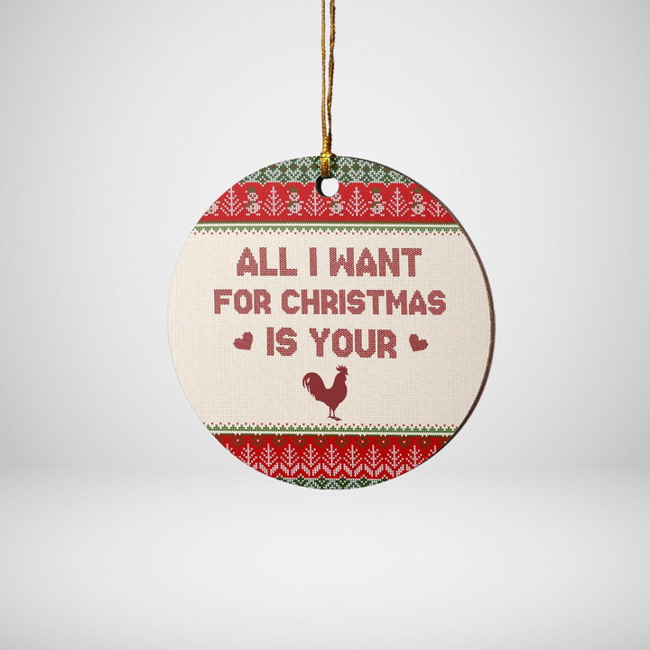 ALL I WANT FOR CHRISTMAS - ORNAMENT - 21t1022
