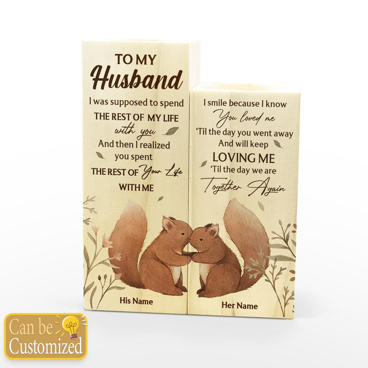 TO MY HUSBAND - CANDLE HOLDER - 106t1222